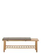 Linde Bænk, Natur, Gummitræ Home Furniture Chairs & Stools Stools & Be...