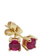 Beloved Ear Mini Fuschia Rose Accessories Jewellery Earrings Studs Pur...