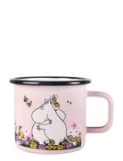 Moomin Enamel Mug 37Cl Home Tableware Cups & Mugs Coffee Cups Pink Moo...