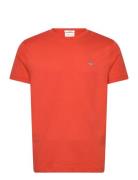 Slim Shield Ss T-Shirt Tops T-Kortærmet Skjorte Orange GANT