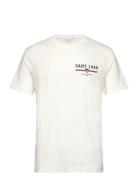 Graphic Ss T-Shirt Tops T-Kortærmet Skjorte White GANT