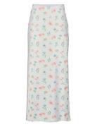 Pcmillie Hw Long Skirt D2D Wvn Skirts Maxi Skirts White Pieces
