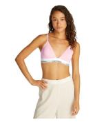 Lightly Lined Triangle Lingerie Bras & Tops Soft Bras Bralette Pink Ca...