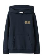 Nkmkian Swe Wh Bru Ps Noos Tops Sweatshirts & Hoodies Hoodies Navy Nam...