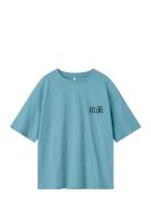 Nkmkane Ss Rlx Top Ps Noos Tops T-Kortærmet Skjorte Blue Name It
