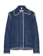 Sissel Distressed Light Taupe Jakke Denimjakke Blue Brixtol Textiles