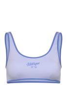 Bralette Logo Swimwear Bikinis Bikini Tops Bandeau Bikinitops Blue Tom...