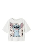 Nkfjixi Stitch Ss Rlx Top Box Noos Wdi Tops T-Kortærmet Skjorte White ...