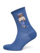 Cotton - Bci-Summer Bear-Crw-1Pk Lingerie Socks Regular Socks Blue Pol...