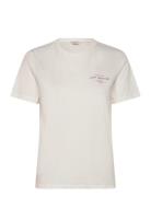 Reg Graphic Ss T-Shirt Tops T-shirts & Tops Short-sleeved White GANT
