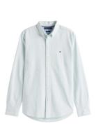 Heritage Oxford Stripe Rf Shirt Tops Shirts Casual Green Tommy Hilfige...