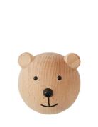 Mini Hook Bear Home Kids Decor Storage Hooks & Hangers Brown OYOY MINI