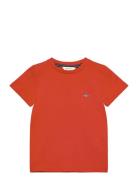 Shield Ss T-Shirt Tops T-Kortærmet Skjorte Orange GANT