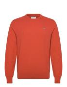Textured Cotton C-Neck Tops Sweatshirts & Hoodies Sweatshirts Orange G...