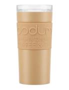 Travel Mug Home Tableware Cups & Mugs Thermal Cups Beige Bodum