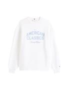 Varsity Mdrn Terry Swtshrt Tops Sweatshirts & Hoodies Sweatshirts Whit...
