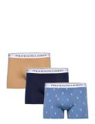 Classic Stretch-Cotton Trunk 3-Pack Boxershorts Blue Polo Ralph Lauren