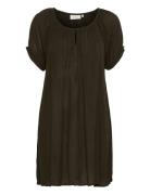 Amber Ss Tunic Tops Tunics Khaki Green Kaffe