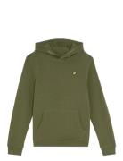 Pullover Hoodie Tops Sweatshirts & Hoodies Hoodies Green Lyle & Scott