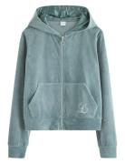 Sweatshirt Velour With Hoodie Tops Sweatshirts & Hoodies Hoodies Blue ...