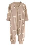 Pyjamas Dogs Aop Pyjamas Sie Jumpsuit Beige Lindex