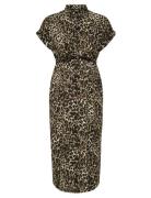 Olmhannover Life S/S Shirt Dress Noos Knælang Kjole Brown Only Materni...