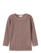 Nmfwang Wool Needle Ls Top Solid Noos Tops T-shirts Long-sleeved T-Skj...