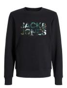 Jjgeplas Sweat Crew Neck Jnr Tops Sweatshirts & Hoodies Sweatshirts Bl...