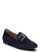 Loafer Shoes Flat Loafers Navy Gabor