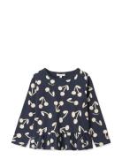 Margit Printed Longsleeve T-Shirt Tops T-shirts Long-sleeved T-Skjorte...