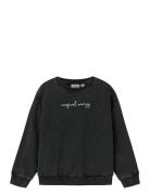 Nkfliva Rxl Sweat Unb Box Tops Sweatshirts & Hoodies Sweatshirts Black...