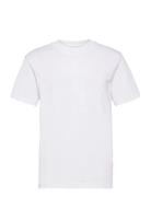 Slhcolman Ss O-Neck Tee Noos Tops T-Kortærmet Skjorte White Selected