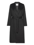 Slfrosa Wool Coat B Noos Outerwear Coats Winter Coats Black Selected