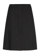 Slfgulia Hw Short Skirt D Kort Nederdel Black Selected