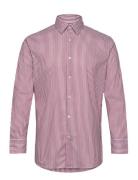 Slhslimsoho-Conner Shirt Ls Stripe Tops Shirts Casual Red Selected