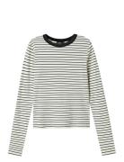 Nlfhinaja Ls Stripe Short S Top Noos Tops T-shirts Long-sleeved T-Skjo...