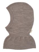 Lt. Knitted Merino Balaclava With Frill Accessories Headwear Balaclava...