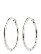 Between Hoops Silver-Plated Accessories Jewellery Earrings Hoops Silve...