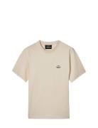 Cotton Jersey Frode Logo Tee Fav Tops T-Kortærmet Skjorte Cream Mads N...