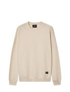 Light Terry Asker Sweat Tops Sweatshirts & Hoodies Sweatshirts Cream M...