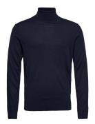 Slhtown Merino Coolmax Knit Roll B Noos Tops Knitwear Turtlenecks Navy...