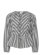 Yascelli Ls Tie Top Tops Blouses Long-sleeved Grey YAS