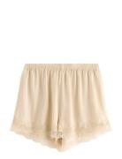 Shorts Lace Satin Shorts Yellow Lindex