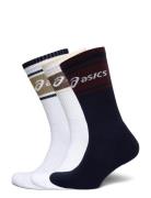 3 Pack Asics Logo Crew Sock Sport Socks Regular Socks Multi/patterned ...