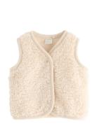 Vest I Pile Tops Vests Cream Lindex