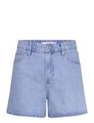 High-Waisted Straight-Fit Denim Shorts Bottoms Shorts Denim Shorts Mul...