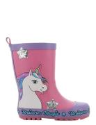 Unicorn Rainboots Gummistøvler Pink Einhorn