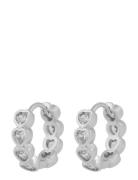 Lovely Crystal Ring Ear Accessories Jewellery Earrings Hoops Silver SN...