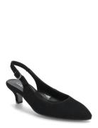 Slingback Shoes Sling Backs Heeled Slingbacks Black Gabor