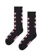 Bow Sock Lingerie Socks Regular Socks Black Happy Socks